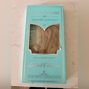 Brand New Halocouture 14 inch layered hair extension blonde with highlights